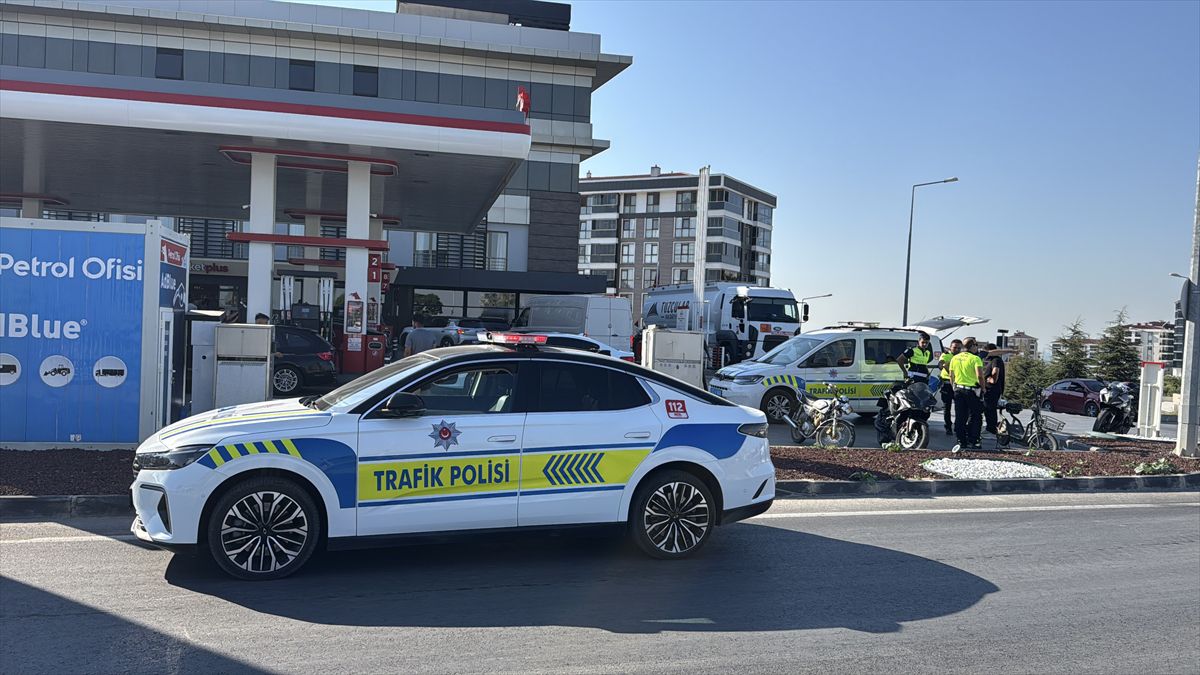 Edirne'de Tır-Motosiklet Kazası Kamerada