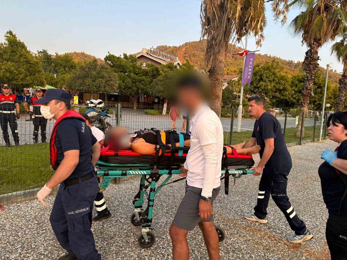 Fethiye'de Ticari Yatta Yaralanan Vatandaş Sahil Güvenlik ile Tahliye Edildi