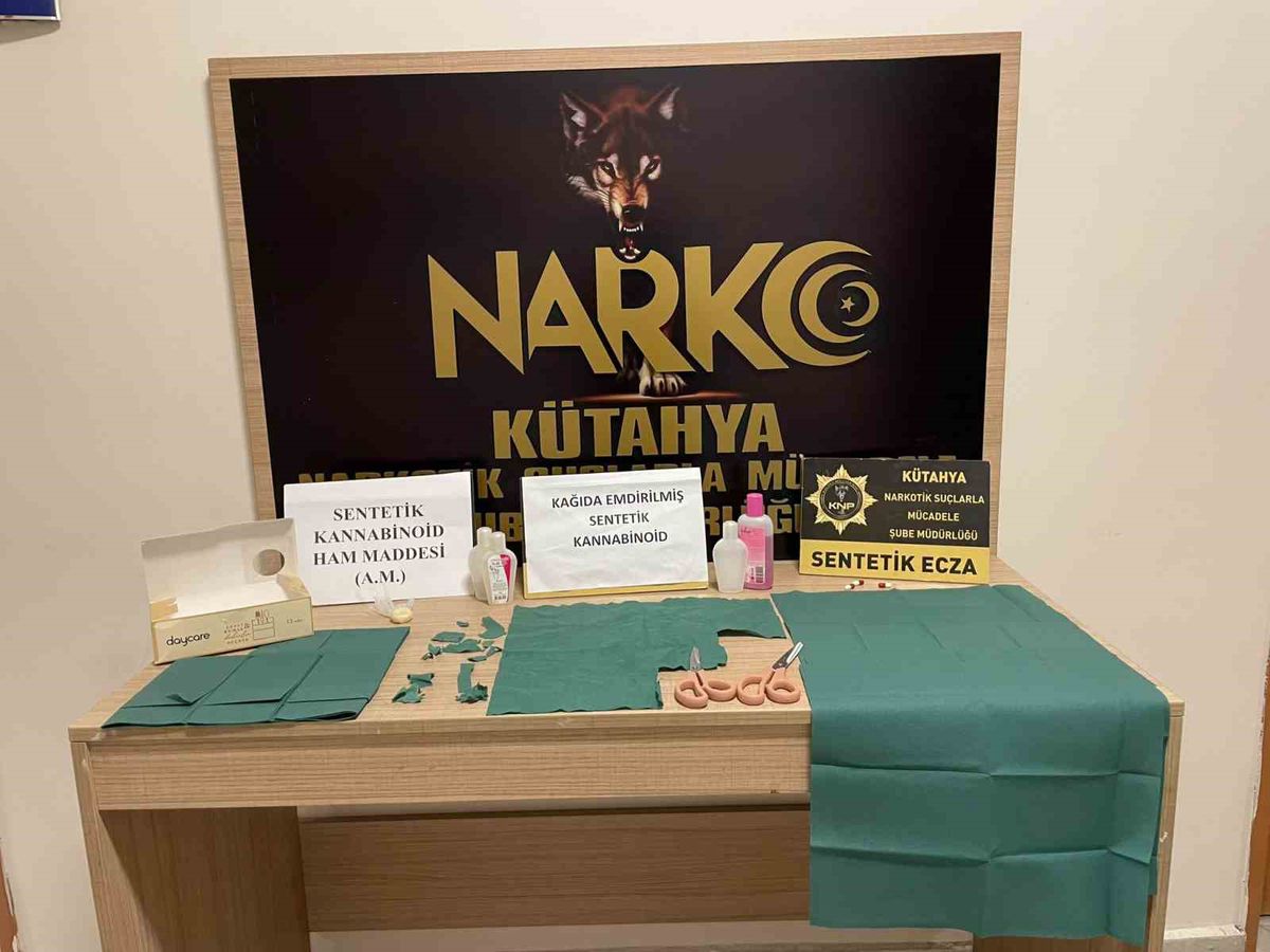 Kütahya'da Büyük Uyuşturucu Operasyonu: 56 Bin İçimlik Sentetik Kannabinoid Ele Geçirildi