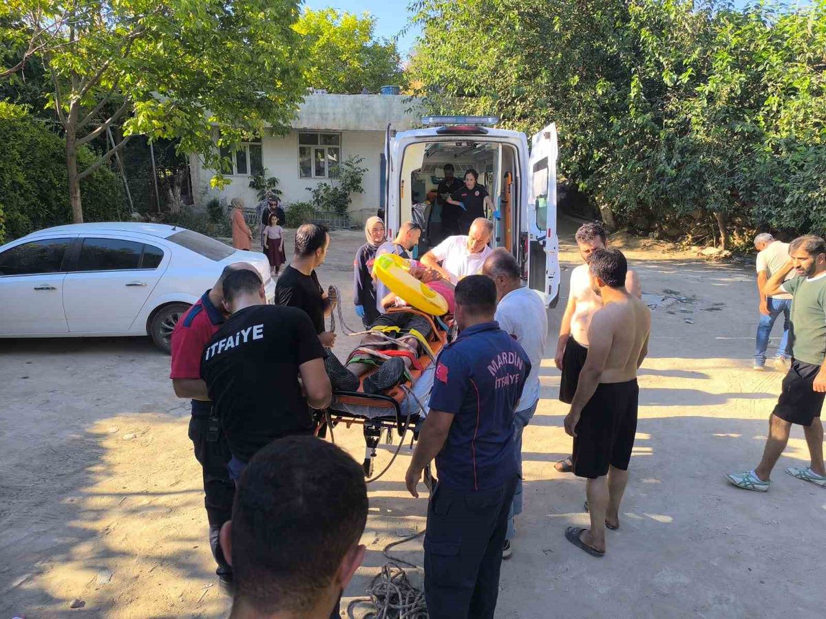 Kızıltepe'de kayalıktan düşen şahıs kurtarıldı