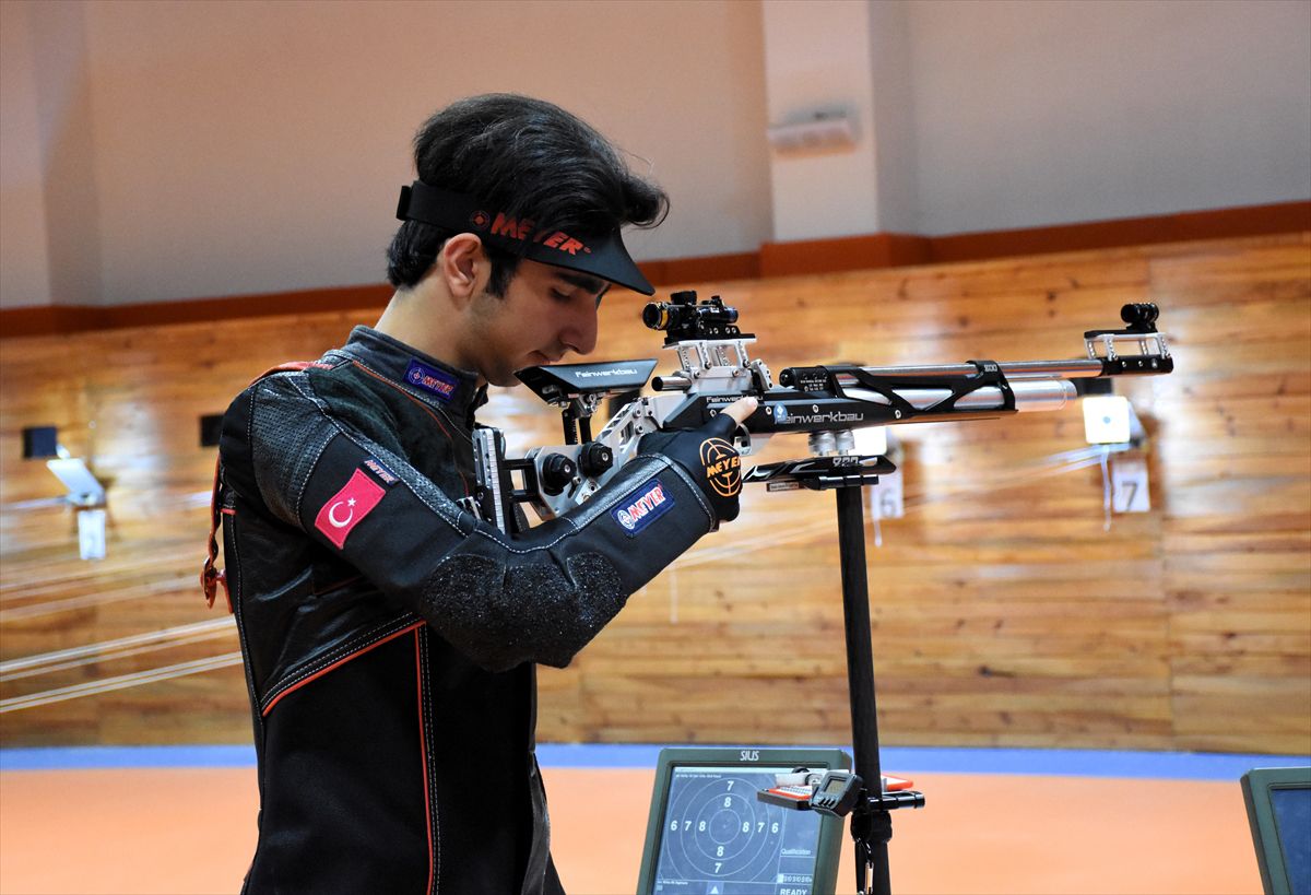 Genç milli atıcı Abdullah Eren Yıldız'ın hedefi 2028 Olimpiyatları