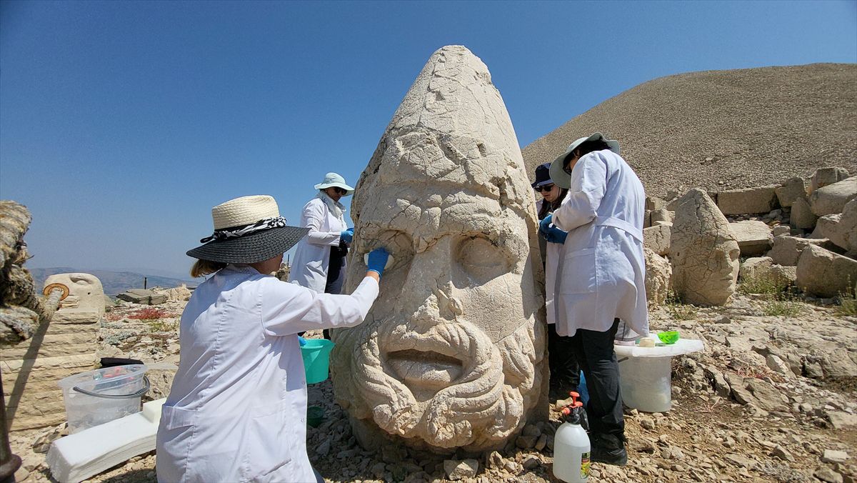 Nemrut'ta nanoteknolojiyle heykel restorasyonu