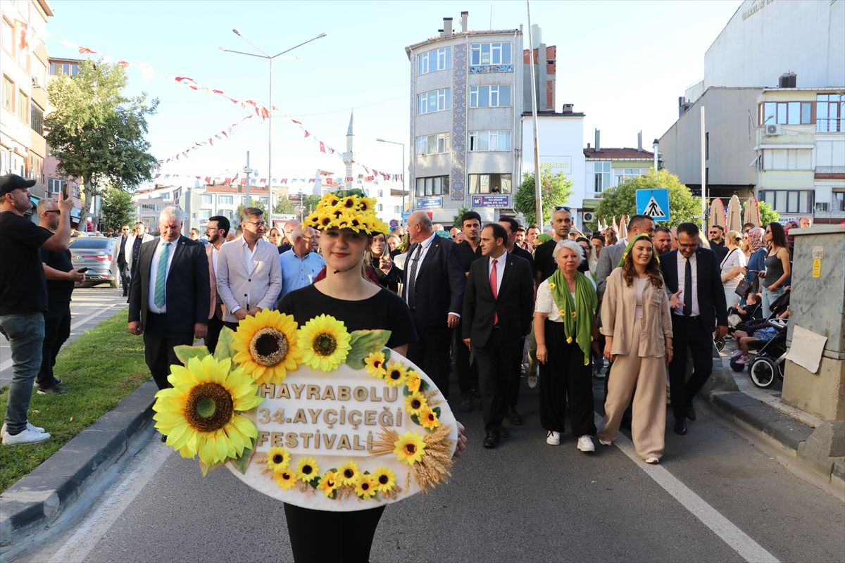 Tekirdağ'da '34. Ayçiçeği Festivali' başladı