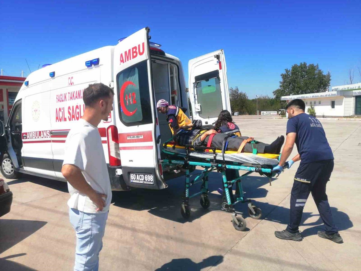 Niksar'da trafik kazası: 1 yaralı