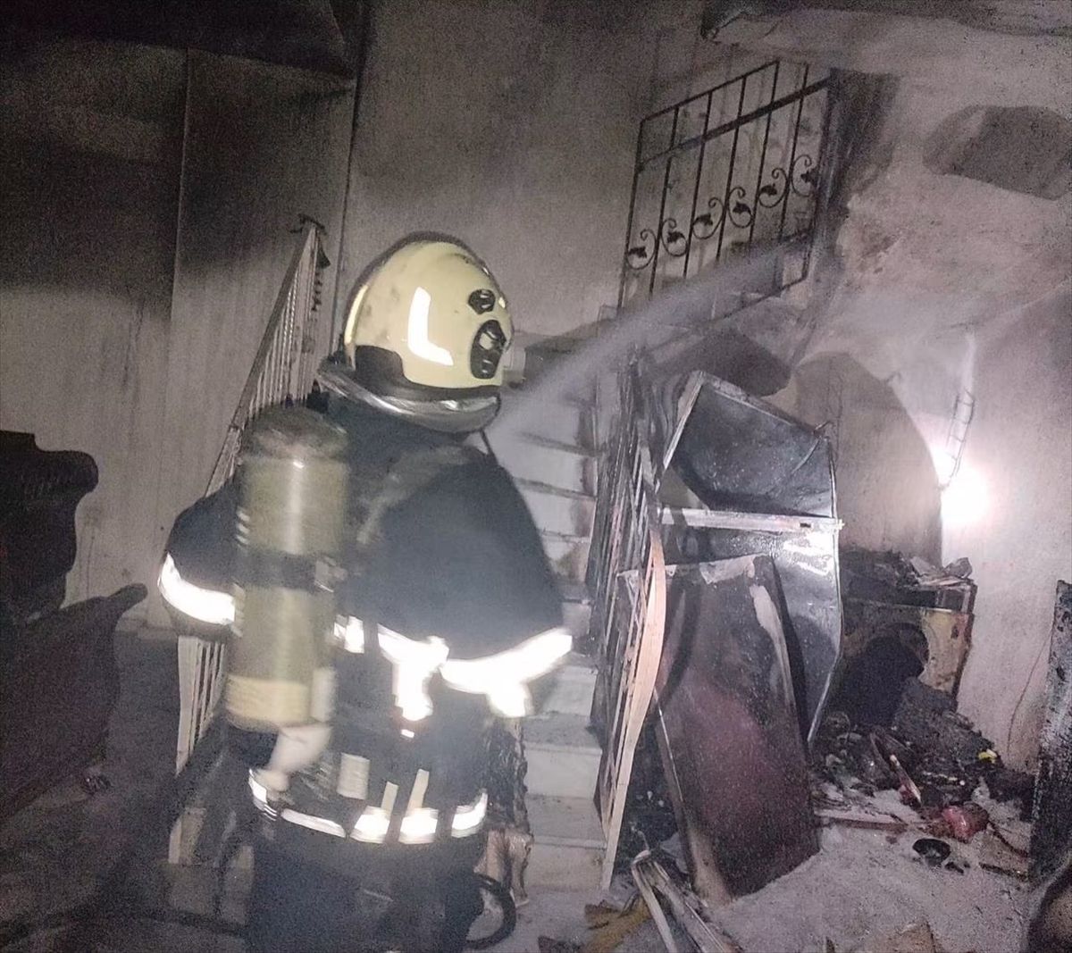 Arsuz'da evde çıkan yangın söndürüldü
