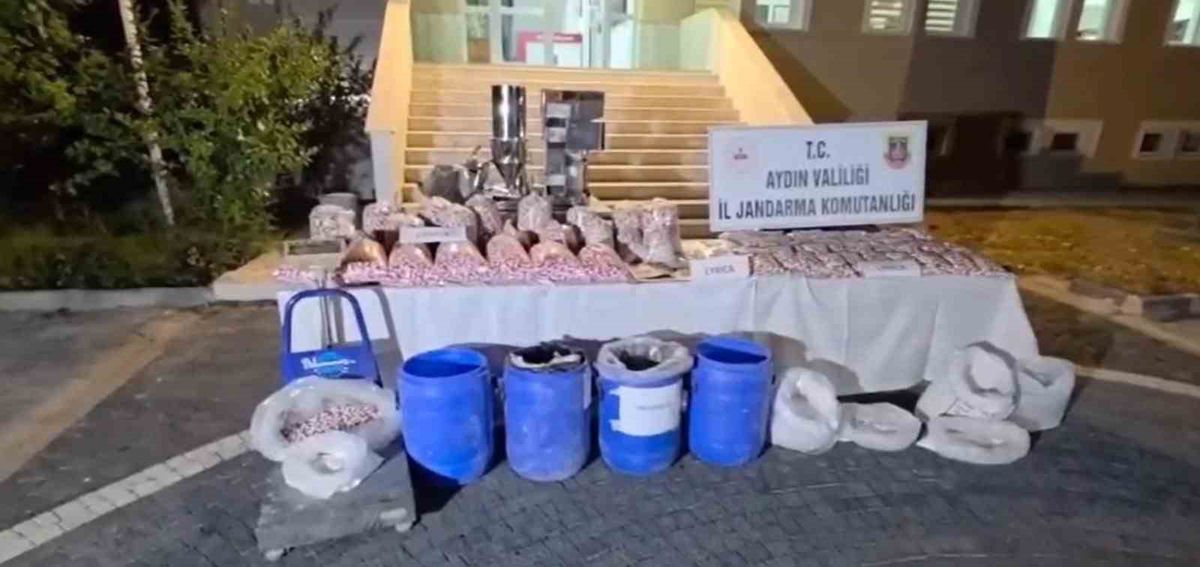 Didim'de dev uyuşturucu operasyonu: 1 milyon 210 bin hap ele geçirildi