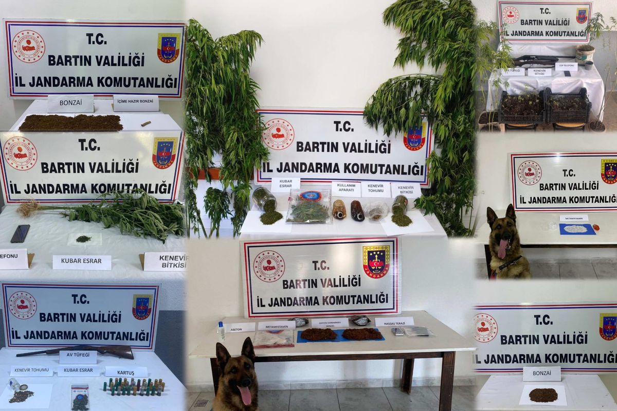 Bartın'da uyuşturucu operasyonu: 16 gözaltı