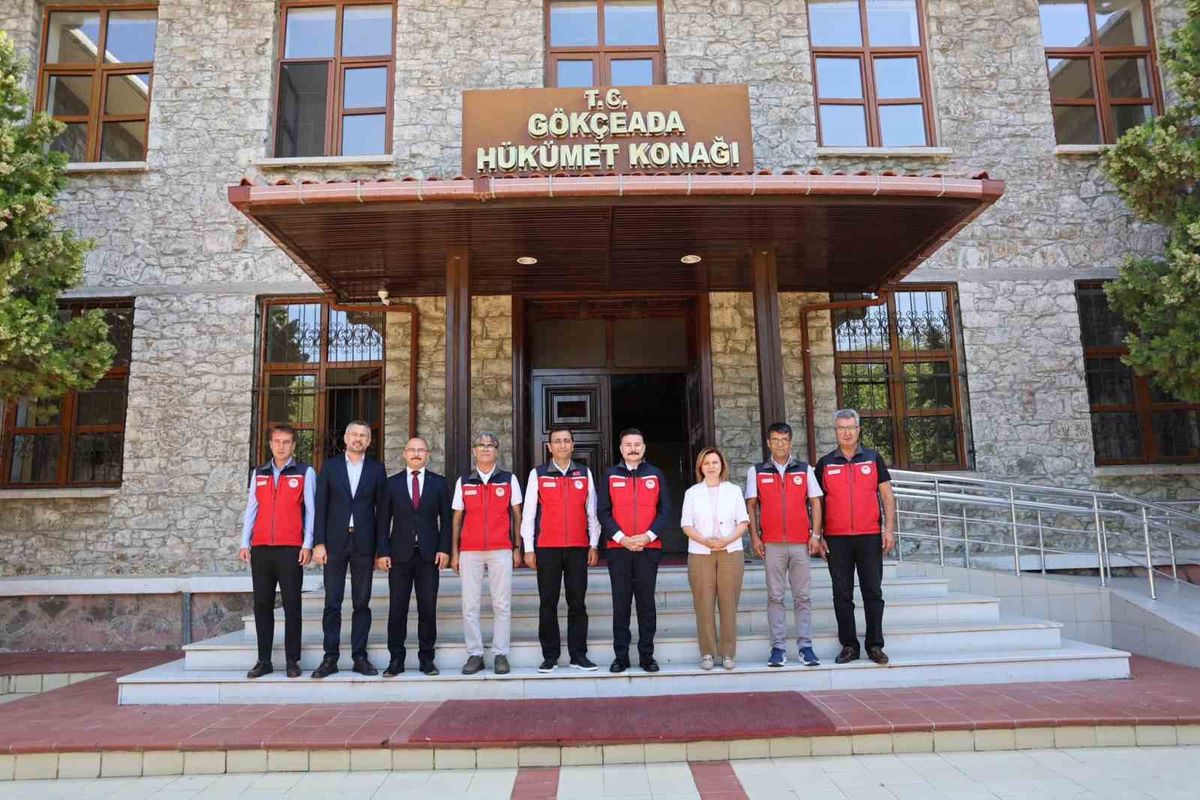 Çanakkale Tarım ve Orman Bakanlığı teşkilatından Kaymakam Acar’a ziyaret