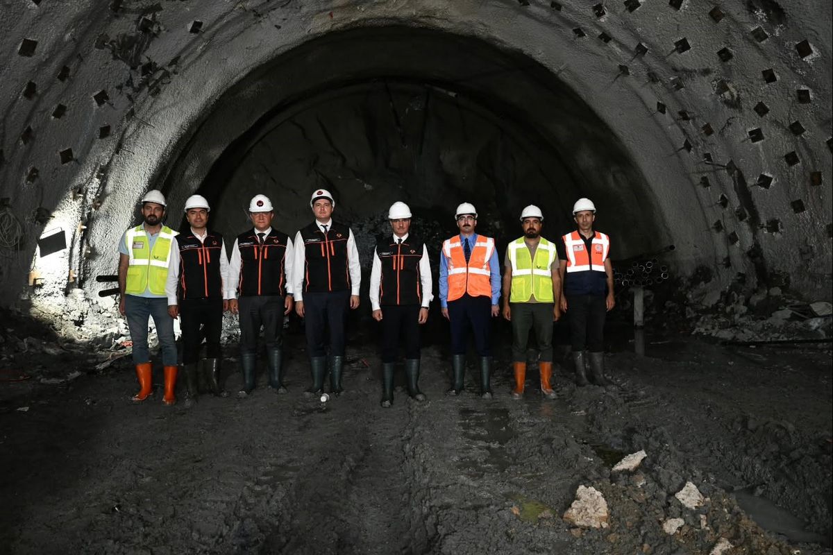 Çirişli Tüneli’nde kazı ve destek çalışmalarında yüzde 60, nihai beton çalışmalarında ise yüzde 49 seviyesine ulaşıldı