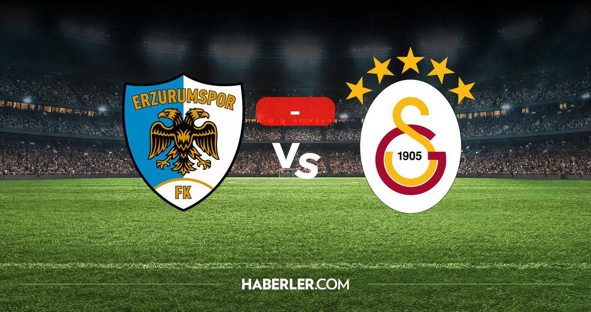 Erzurumspor Galatasaray maçı kaç kaç? MAÇ SONUCU! Erzurumspor Galatasaray golleri kim attı, canlı maç anlatımı!