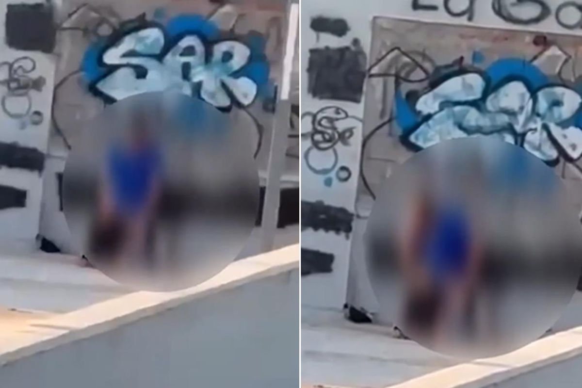 Güpegündüz çatıda ilişkiye girdiler