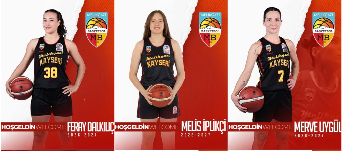Melikgazi Kayseri Basketbol'dan 3 Oyuncuyla Yeni Sözleşme