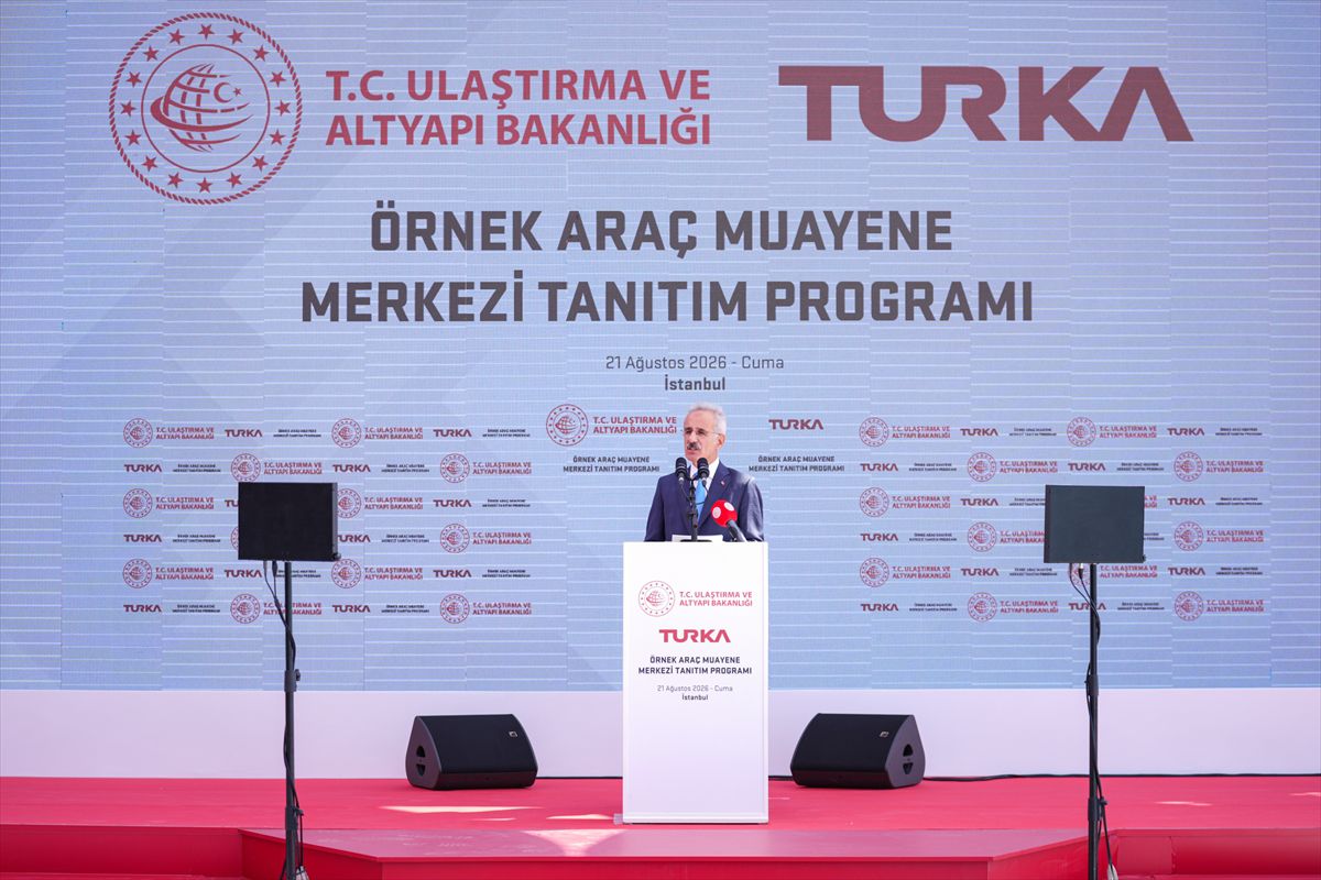 Ulaştırma ve Altyapı Bakanı Uraloğlu, “Turka Örnek Araç Muayene Merkezi Tanıtım Programı”nda konuştu: