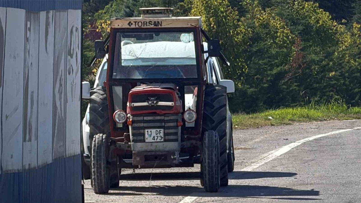 Engelli genç çaldığı traktörle 55 km gitti