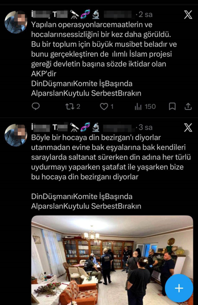 Alparslan Kuytul criminal organization operation