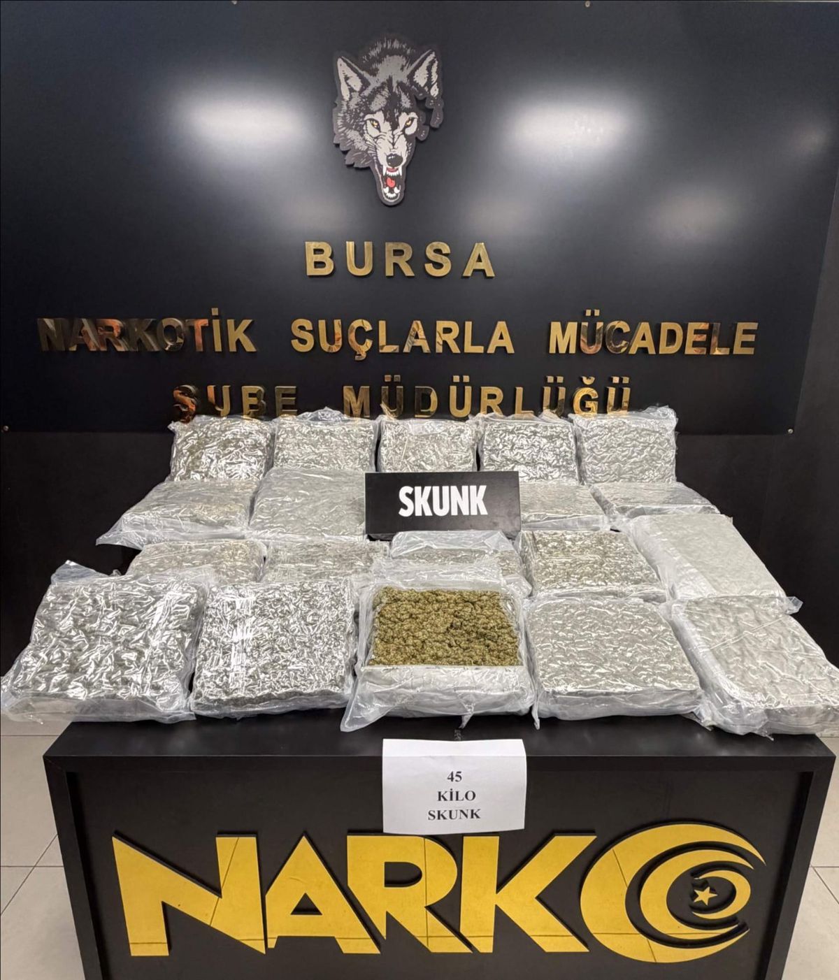 Bursa'da Evde 45 Kilogram Esrar Ele Geçirildi: Zanlı Tutuklandı