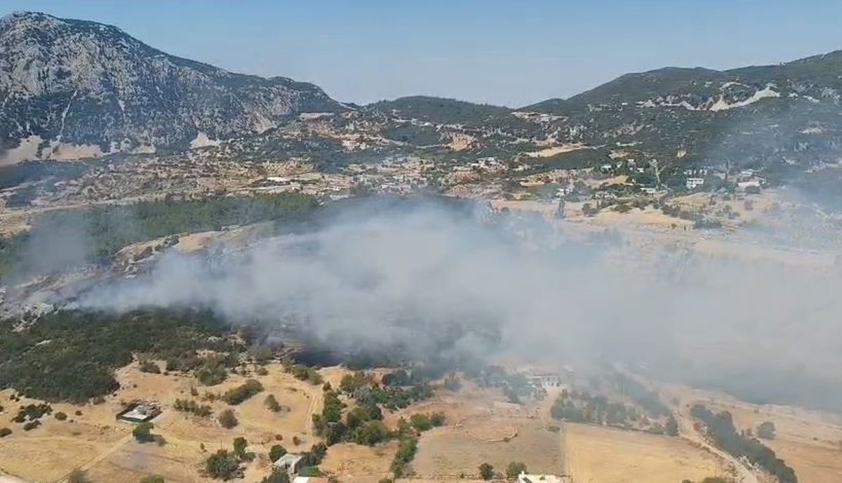 Kaş'ta Orman Yangınına Koordineli Müdahale