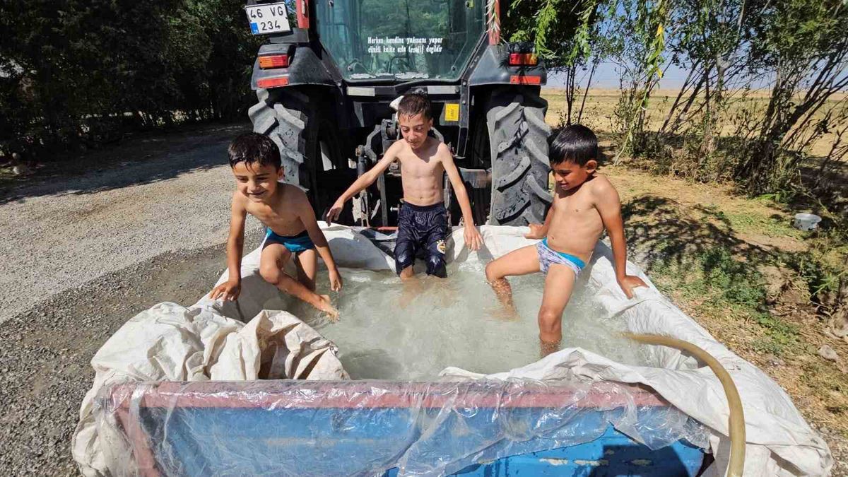 Traktör Sepetinde Yaz Serinliği