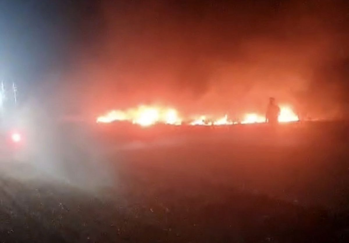 Afyonkarahisar'da Anız Yangını Kontrol Altına Alındı