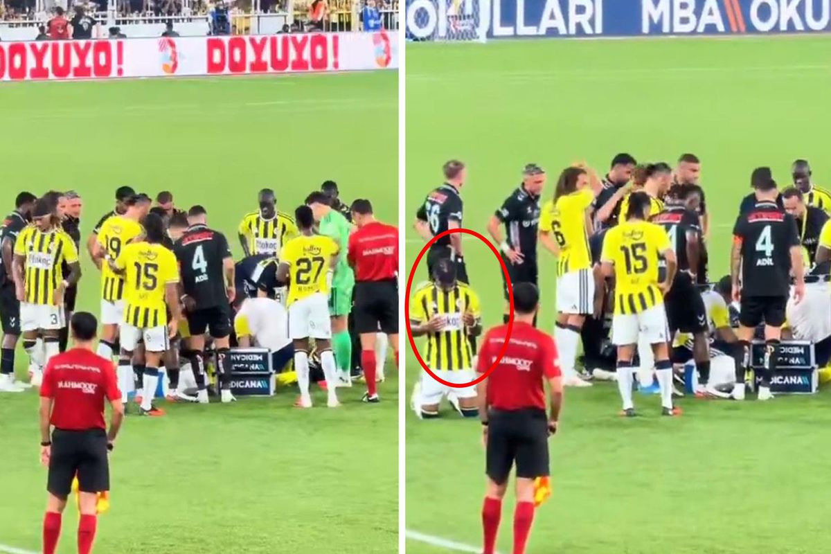 Dün geceye damga vuran anlar! Arkadaşının hareketsiz yattığını görünce dua etti