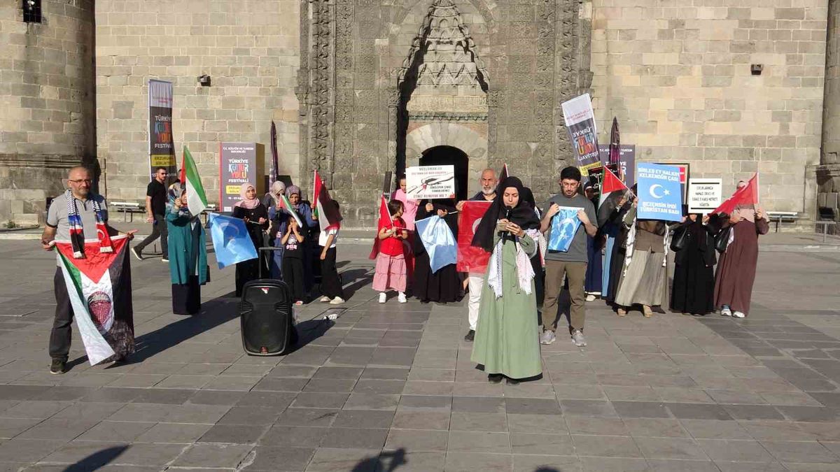 Erzurum'da 145. Hafta Gazze Protestosu