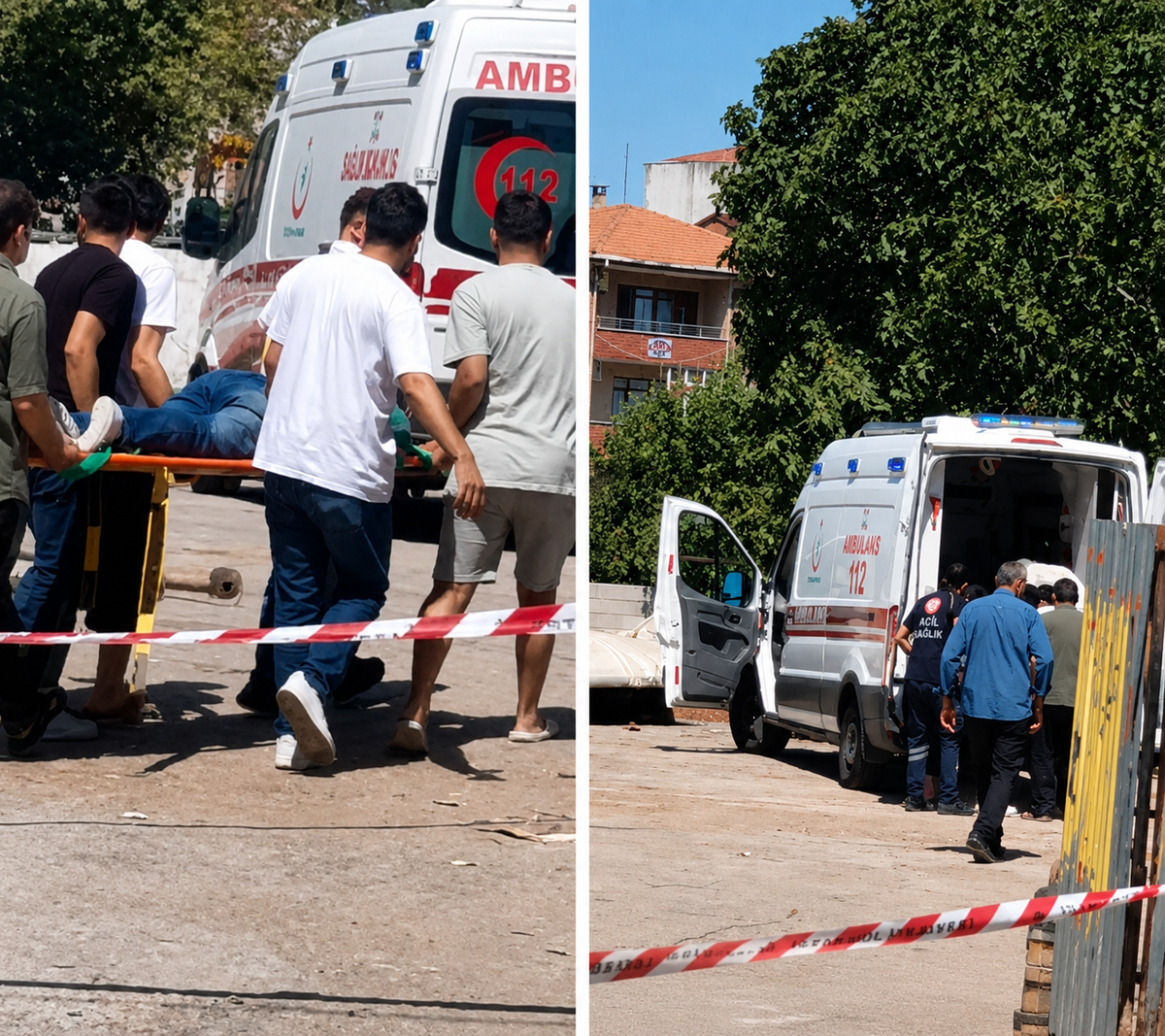 Sultanbeyli'de çalışma sırasında işçiler çatının altında kaldı: 1'i ağır 2 yaralı
