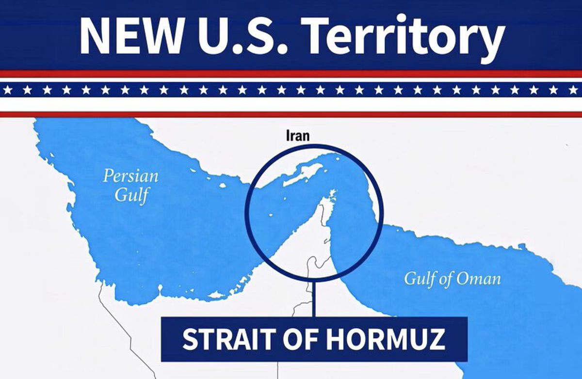Trump Hürmüz'ü 'Yeni ABD Toprağı' Olarak Gösteren Haritayı Yeniden Paylaştı