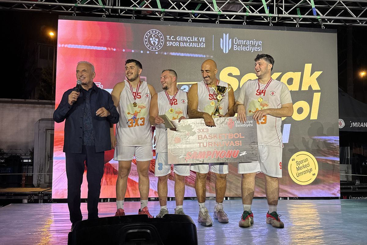 Ümraniye'de 3x3 Basketbol Turnuvası Sona Erdi