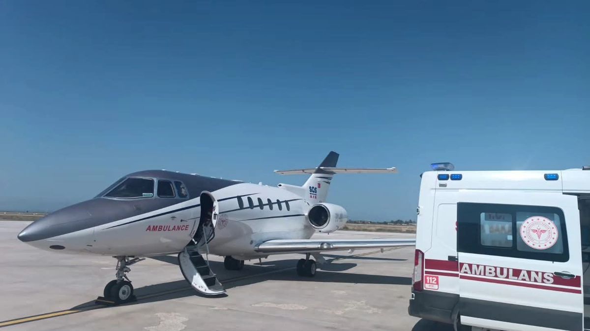 Minik Bebek Uçak Ambulansla Ankara'ya Sevk Edildi