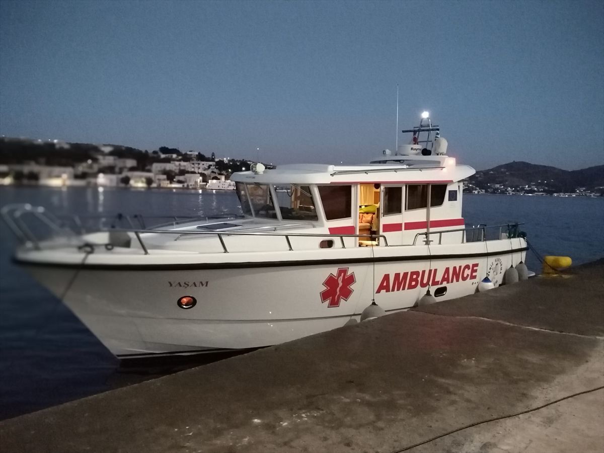 İleryoz'dan Bodrum'a Deniz Ambulansıyla Kurtarma
