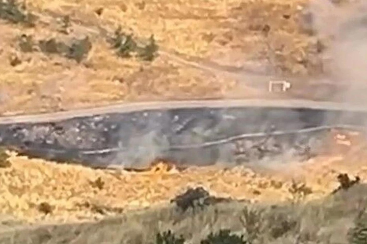 Mamak'ta yangının başlama anı kamerada