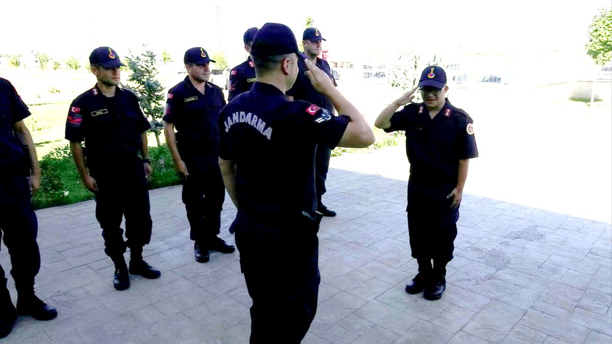 Down sendromlu Berkant'ın askerlik hayali gerçek oldu
