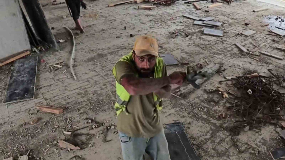 İnşaatta Dron Şoku: İşçinin Korku Anları Sosyal Medyada Gündem Oldu