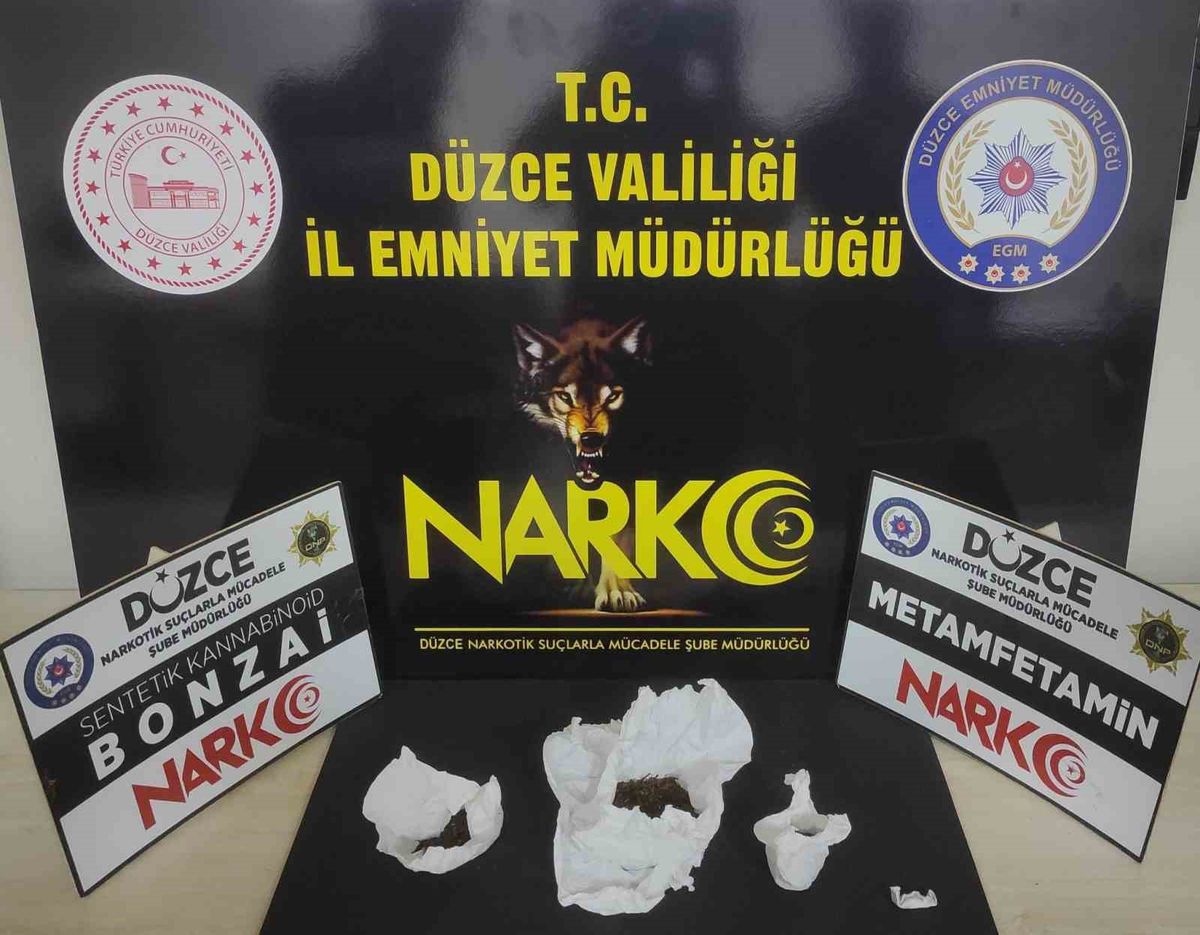 Düzce'de narkotik operasyonu: 46 olaya müdahale, 46 şüpheli hakkında işlem