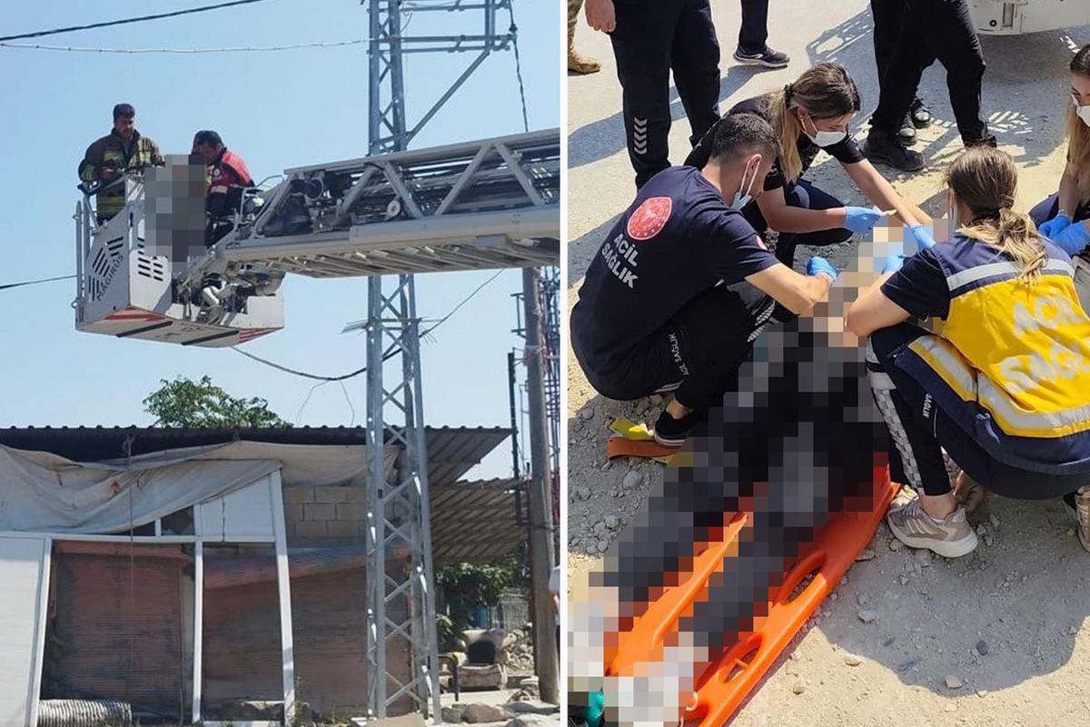 Elektrik direğinde erkek cesedi bulundu