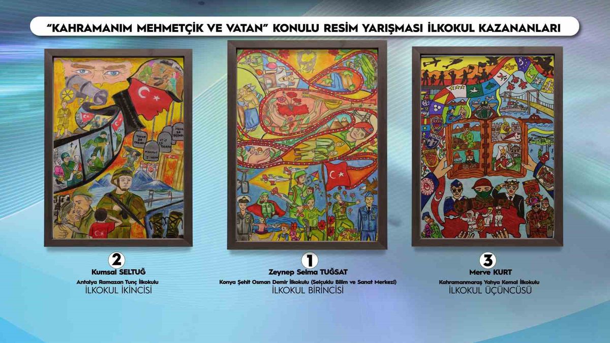 Kahramanım Mehmetçik Resim Yarışması Sonuçlandı