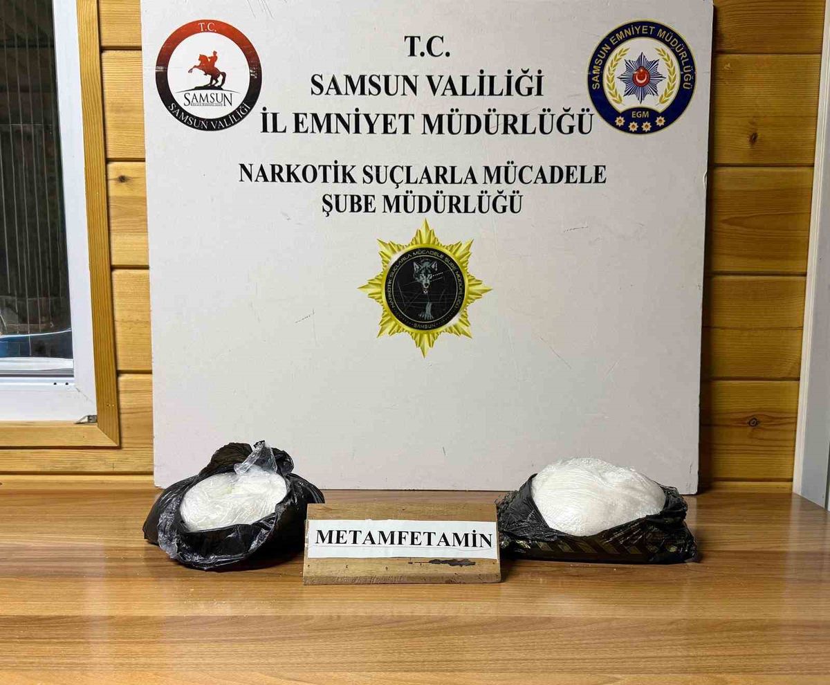 Havza'da Uyuşturucu Operasyonu: 1 Kilo 900 Gram Metamfetamin Ele Geçirildi