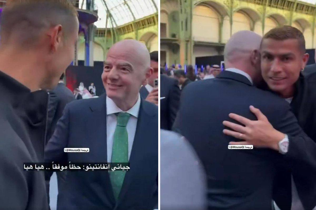 Ronaldo ile Infantino arasında gülümseten diyalog: 23 gol daha mı kaldı?
