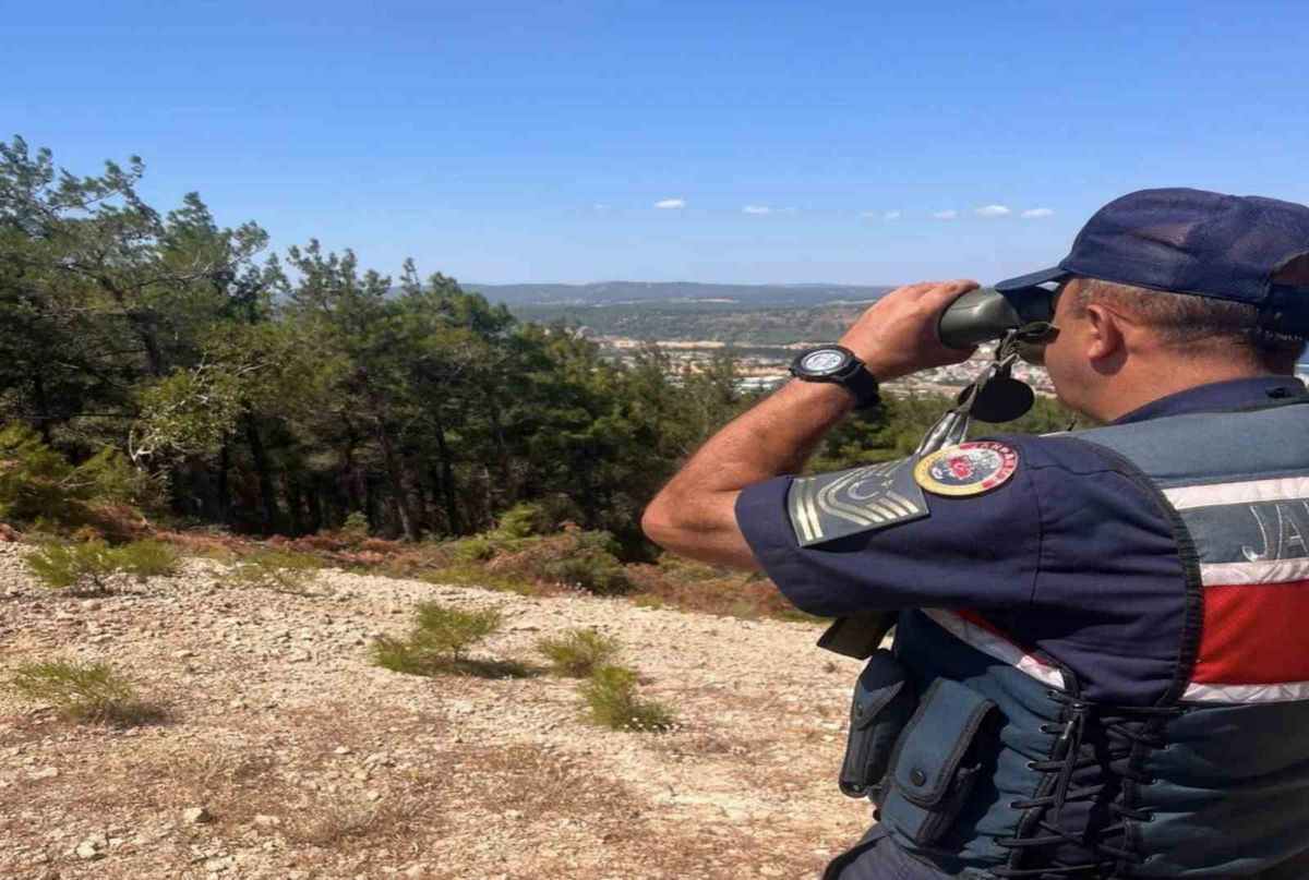 Eceabat'ta Tarihi Alan'da Jandarmadan Denetim