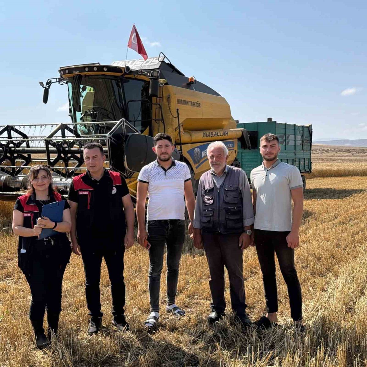 Aydıntepe'de Hububat Hasadı Başladı