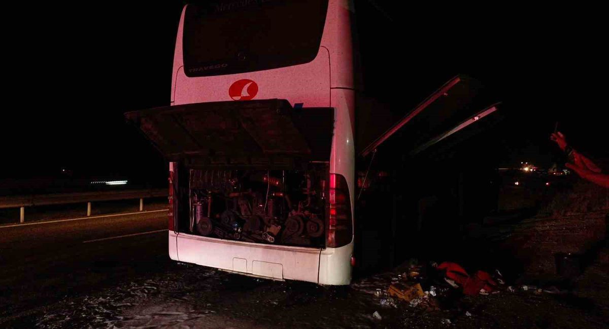 Bilecik'te Otobüste Yangın: 1 Yaralı