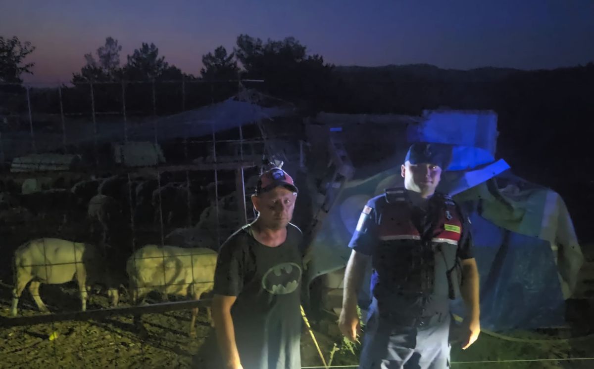 İnegöl'de Kaybolan 50 Küçükbaş Hayvan Jandarma Dronuyla Bulundu