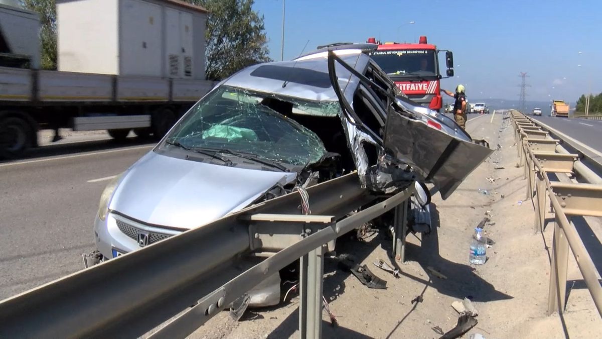 Şile Yolu'nda Direksiyon Hakimiyeti Kaybı: Sürücü Yaralandı