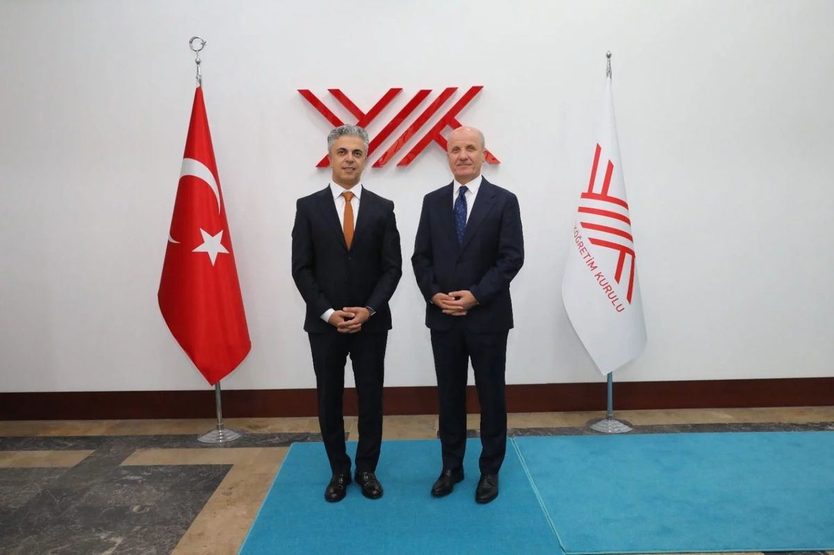 Rektör Kuyrukluyıldız, YÖK Başkanı Özvar'ı Ziyaret Etti