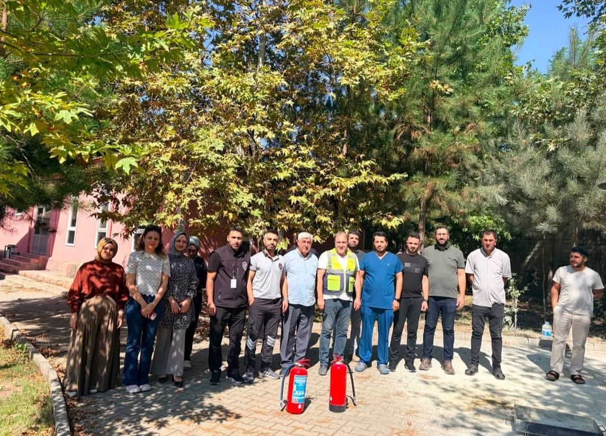 Palu Devlet Hastanesi'nde Yangın Güvenliği Eğitimi