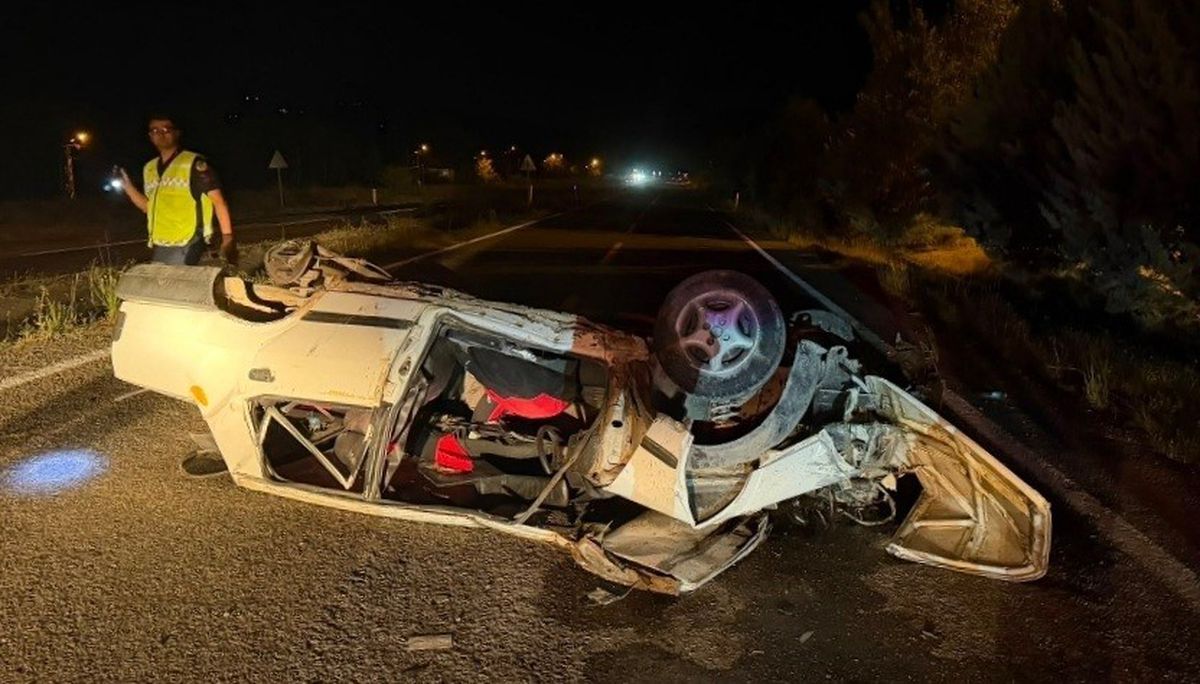 Karabük'te Takla Atan Otomobilde 1 Yaralı