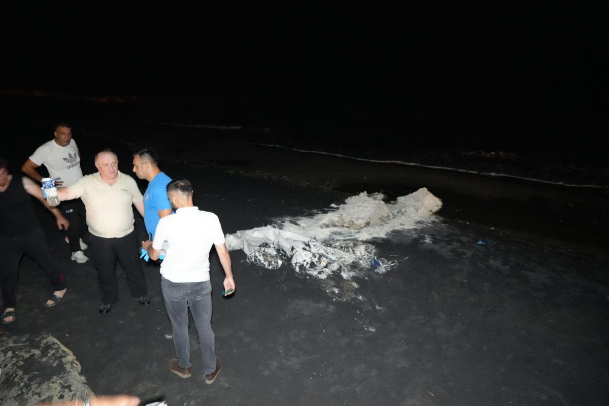 Samsun sahilinde paniğe neden olan şüpheli madde: Çuvallardan çıktı