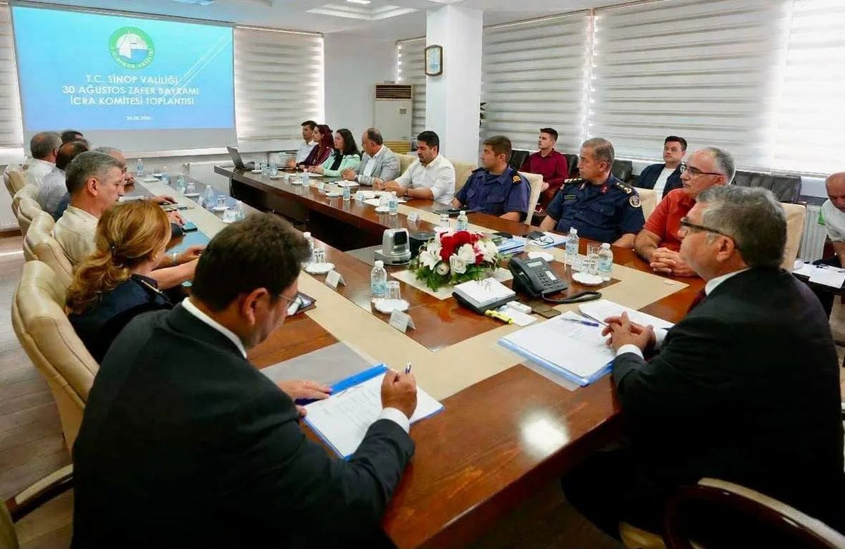 Sinop'ta 30 Ağustos Zafer Bayramı Hazırlıkları Toplantısı Yapıldı