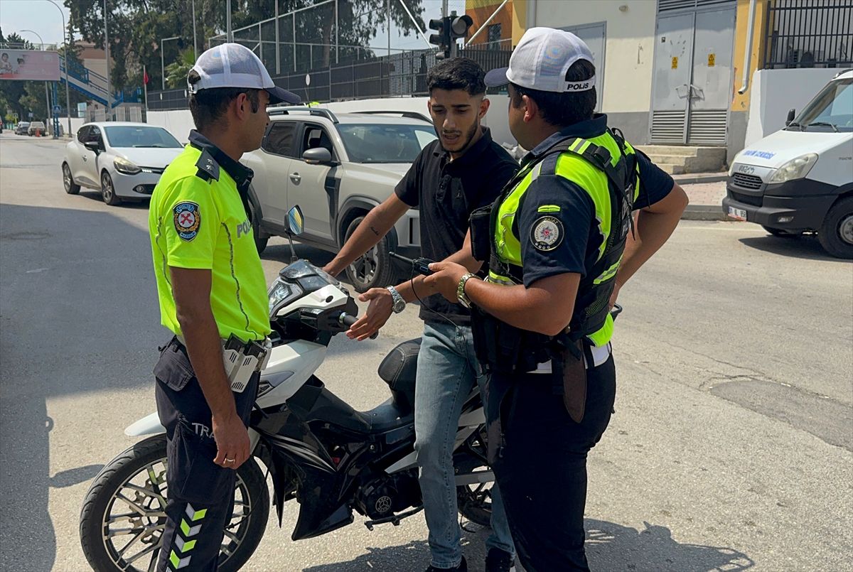 Adana'da motosiklet denetimi: 41 sürücüye ceza