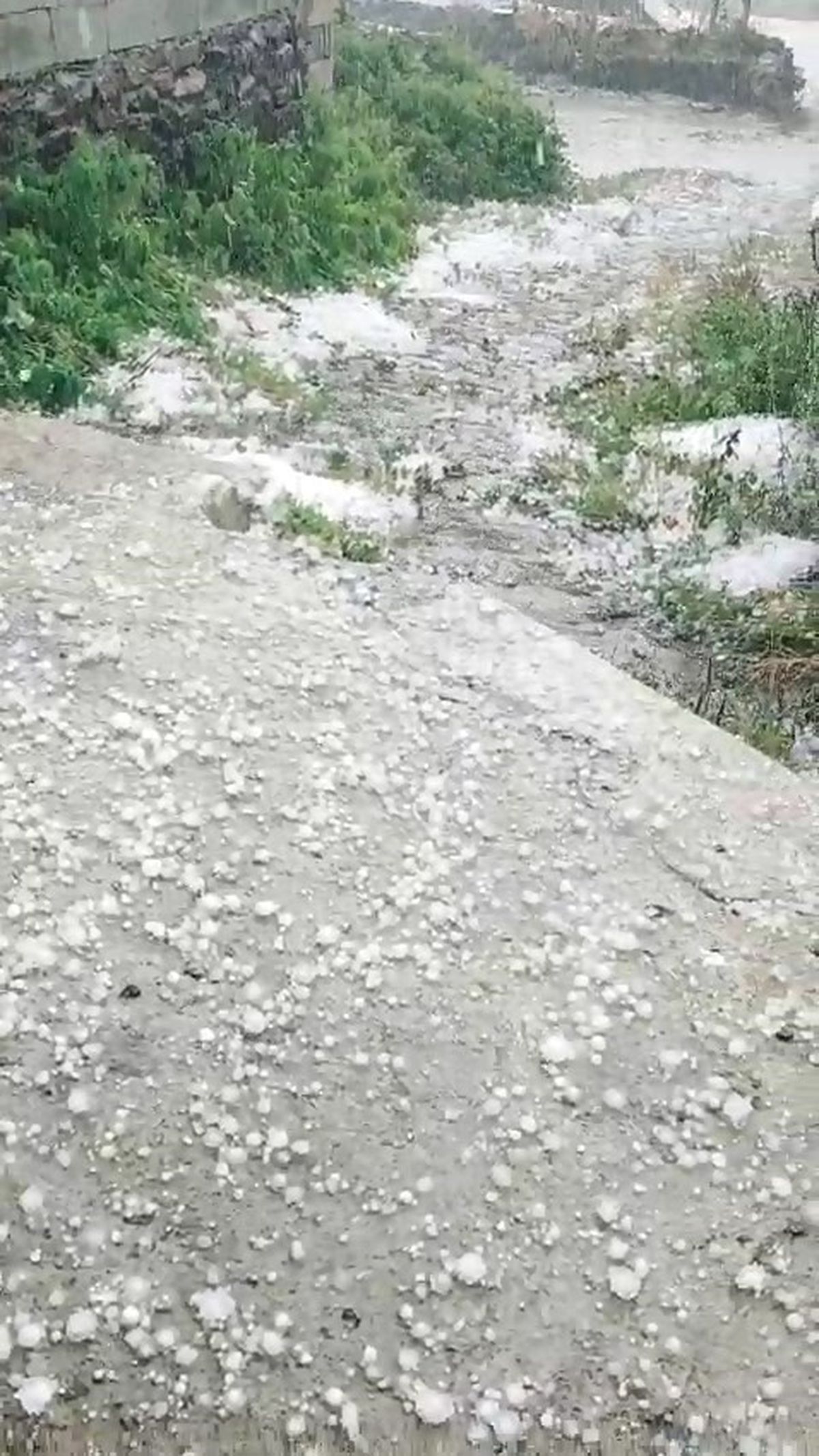 Hanak'ta Ağustos'ta Dolu Sürprizi